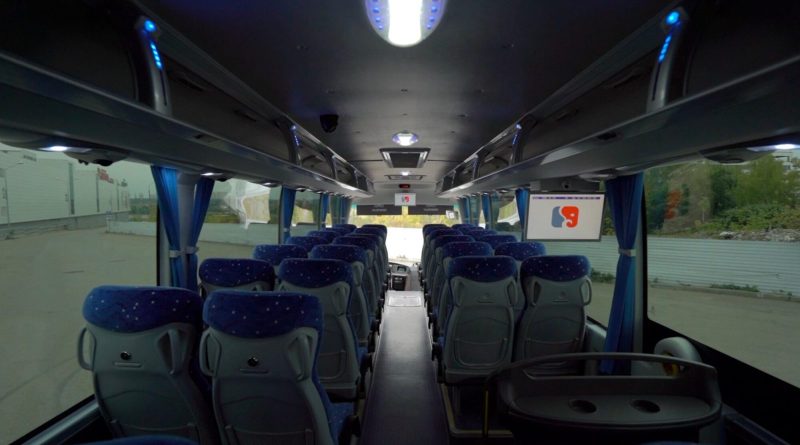 Панорама салона в автобусе Yutong 6122Н9 2018 года 51+1 (без кулера с мягкими перегородками)
